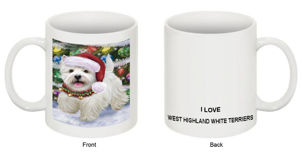 Trotting in the Snow West Highland White Terrier Dog Coffee Mug MUG52075