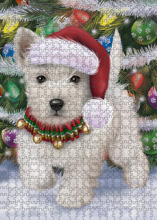 Trotting in the Snow West Highland White Terrier Dog Puzzle  PUZL94912