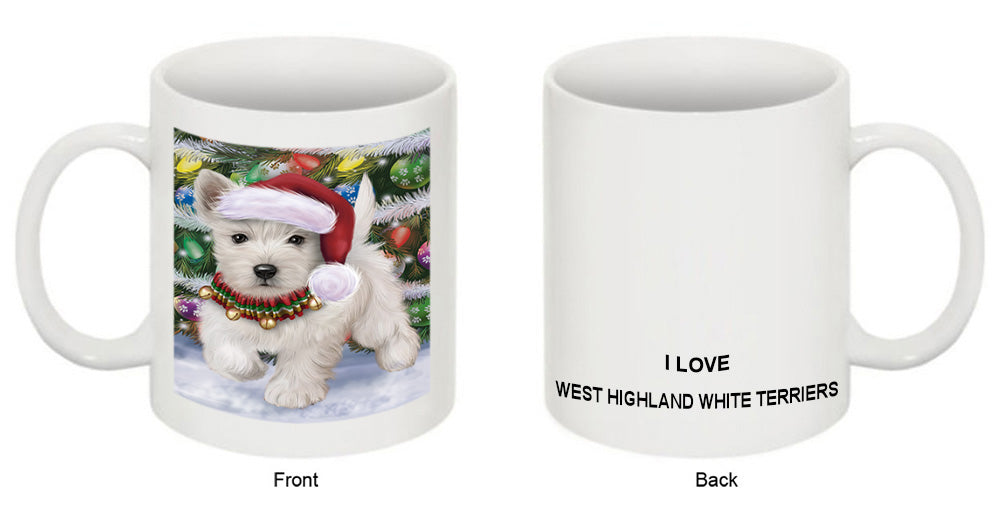 Trotting in the Snow West Highland White Terrier Dog Coffee Mug MUG52076