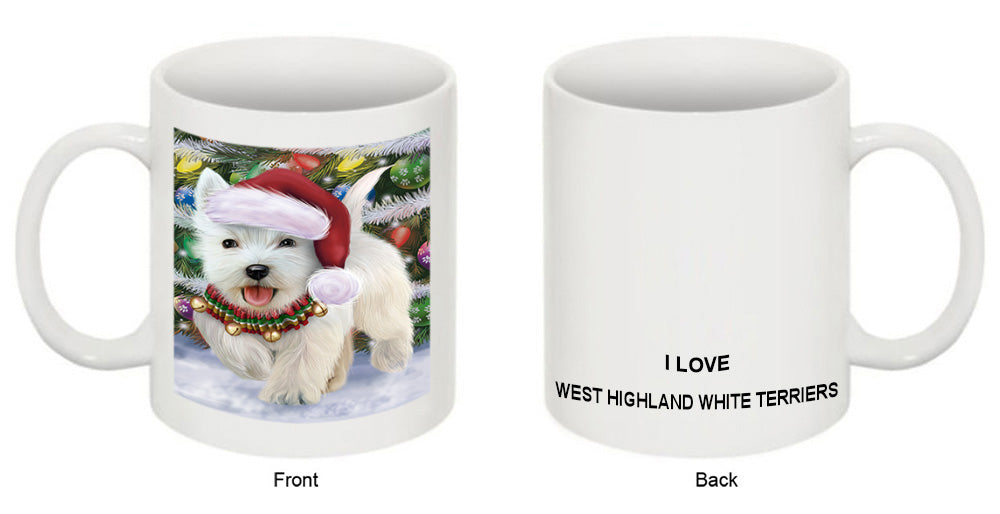 Trotting in the Snow West Highland White Terrier Dog Coffee Mug MUG52077
