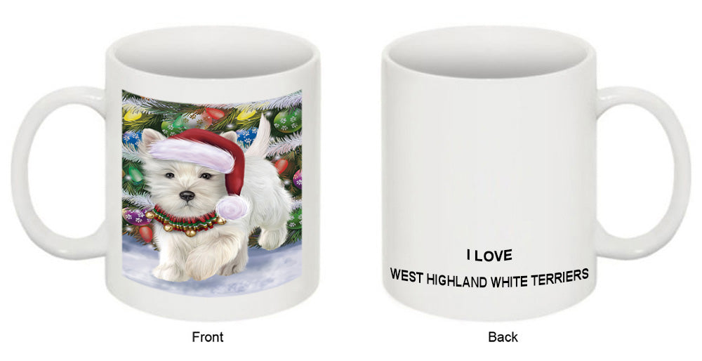 Trotting in the Snow West Highland White Terrier Dog Coffee Mug MUG52078
