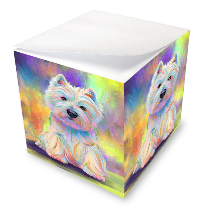 Paradise Wave West Highland White Terrier Dog Note Cube NOC54158