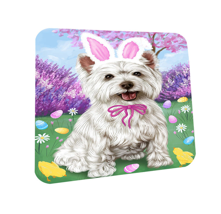 West Highland Terrier Dog Easter Holiday Coasters Set of 4 CST49253