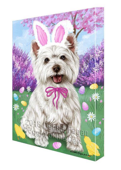 West Highland Terrier Dog Easter Holiday Canvas Wall Art CVS60465