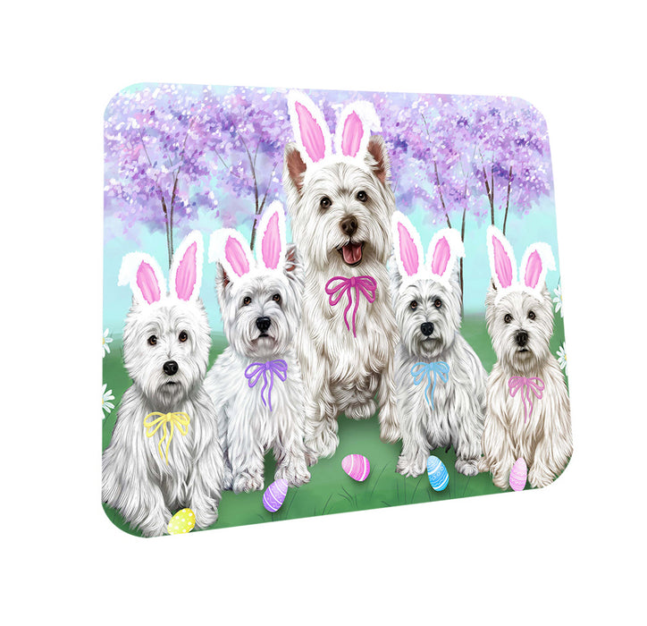 West Highland Terriers Dog Easter Holiday Coasters Set of 4 CST49254