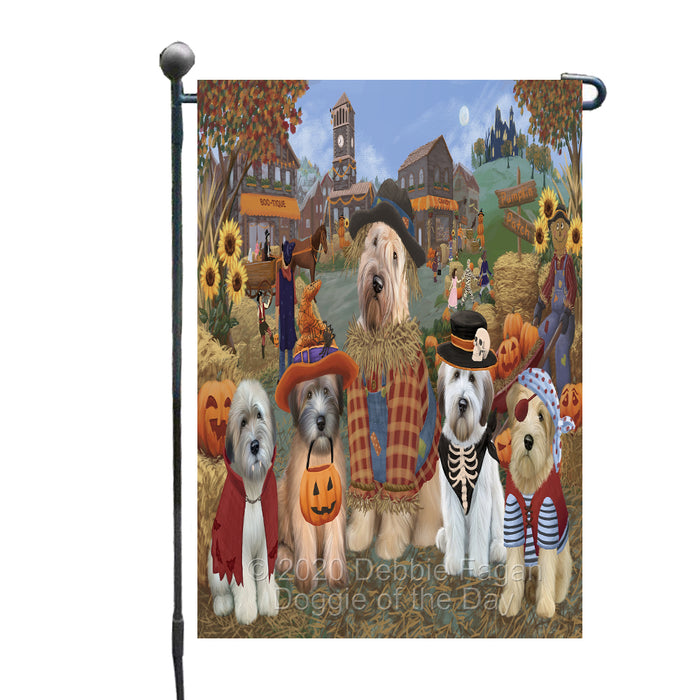 Halloween 'Round Town Wheaten Terrier Dogs Garden Flag GFLG65760