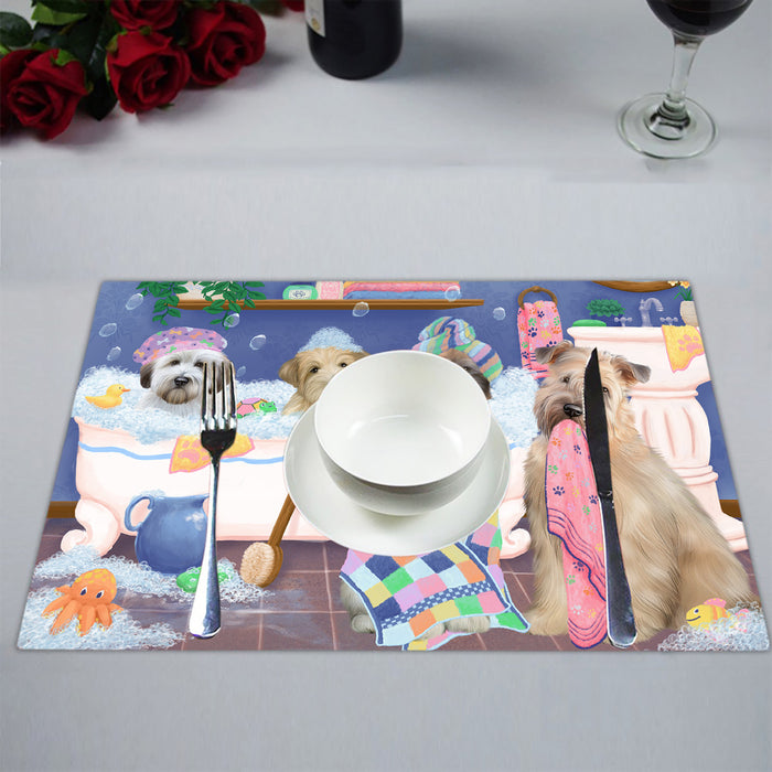Rub A Dub Dogs In A Tub Wheaten Terrier Dogs Placemat