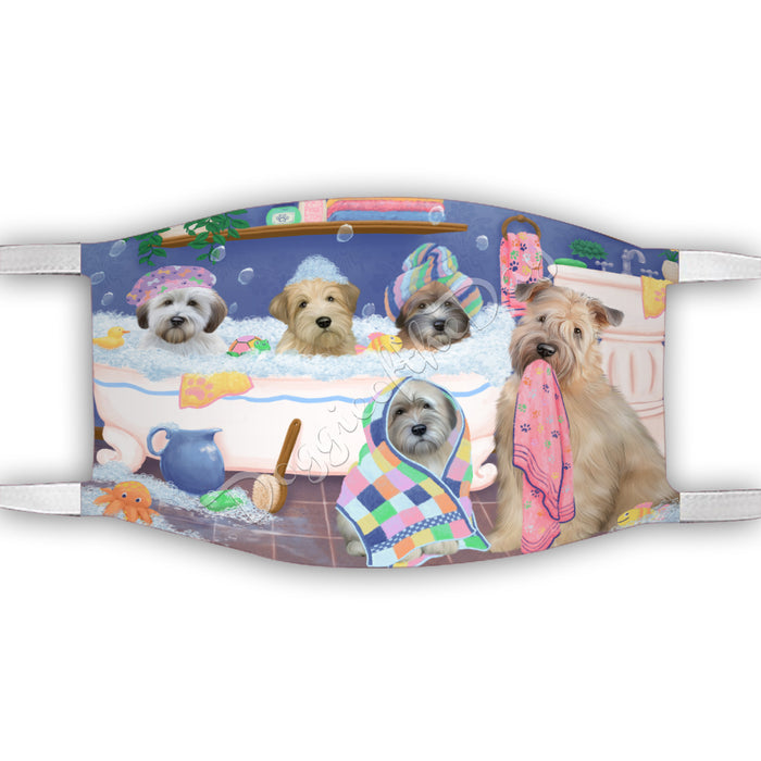 Rub A Dub Dogs In A Tub  Wheaton Terrier Dogs Face Mask FM49555