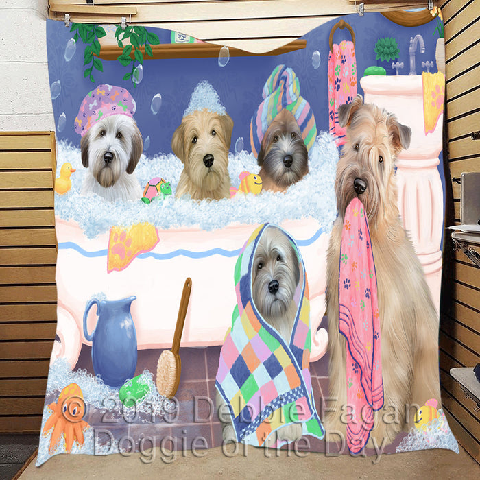 Rub A Dub Dogs In A Tub Wheaten Terrier Dogs Quilt