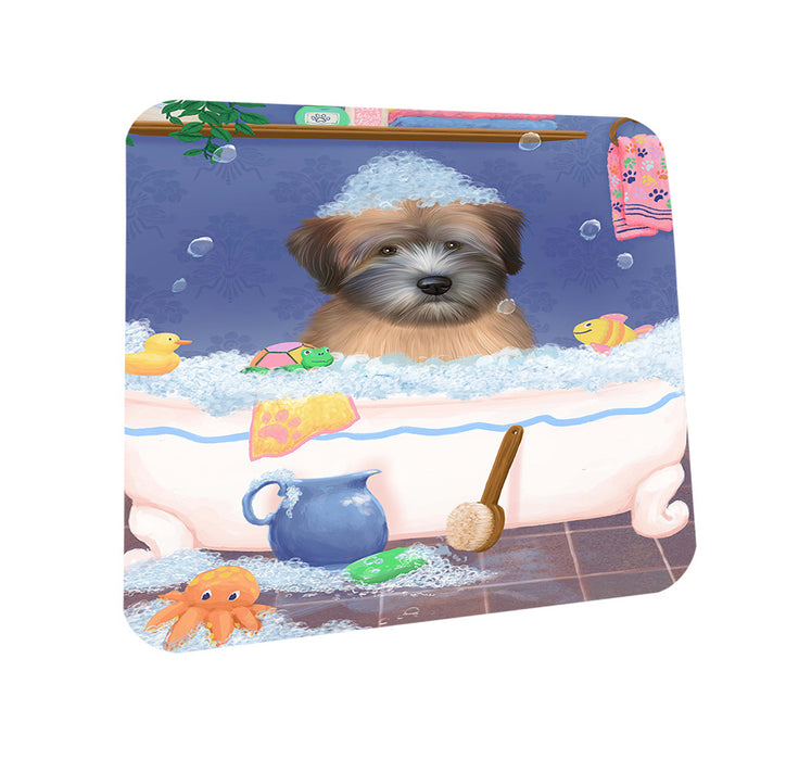 Rub A Dub Dog In A Tub Wheaten Terrier Dog Coasters Set of 4 CST57432