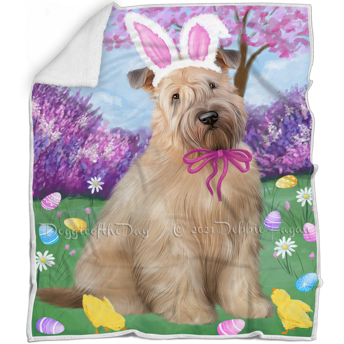 Easter Holiday Wheaten Terrier Dog Blanket BLNKT132069