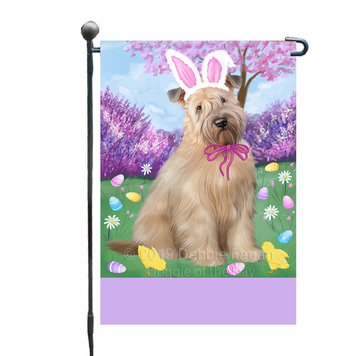 Personalized Easter Holiday Wheaten Terrier Dog Custom Garden Flags GFLG-DOTD-A59060