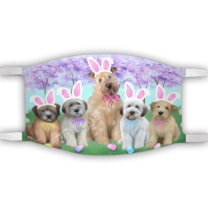 Easter Holiday Wheaten Terrier Dogs Face Mask FM49650