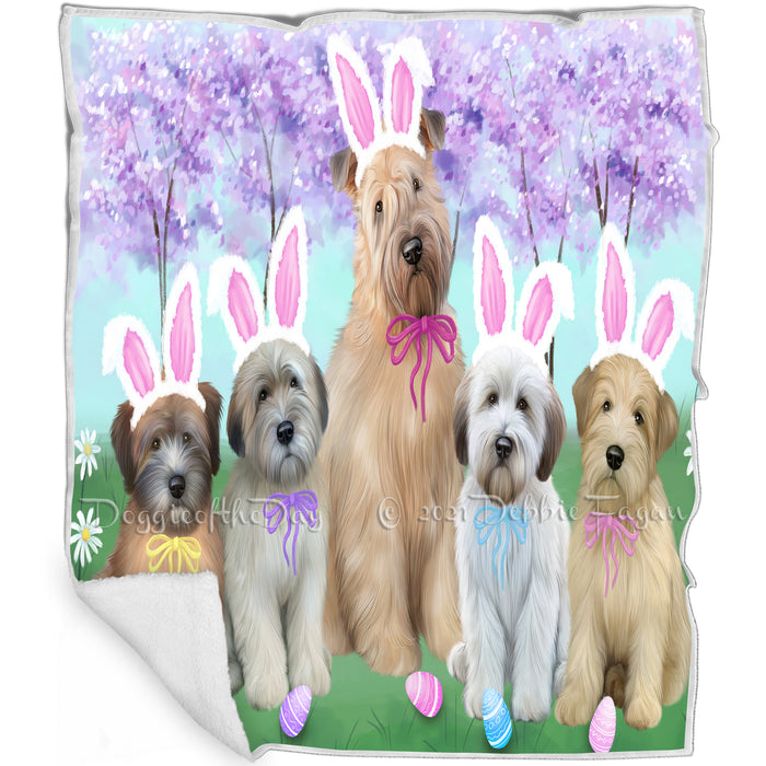 Easter Holiday Wheaten Terriers Dog Blanket BLNKT132078