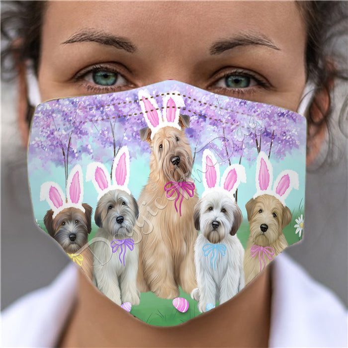 Easter Holiday Wheaten Terrier Dogs Face Mask FM49650