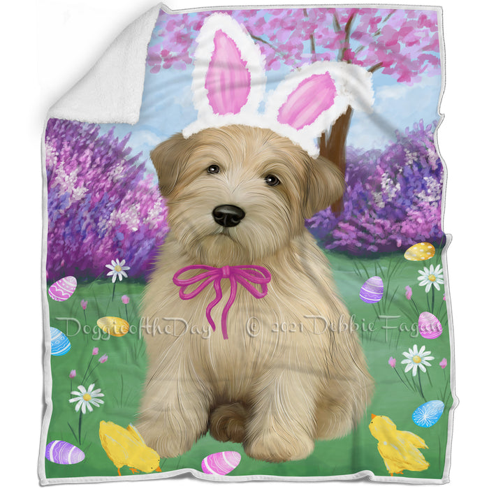 Easter Holiday Wheaten Terrier Dog Blanket BLNKT143255