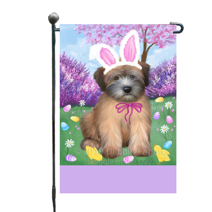 Personalized Easter Holiday Wheaten Terrier Dog Custom Garden Flags GFLG-DOTD-A59063