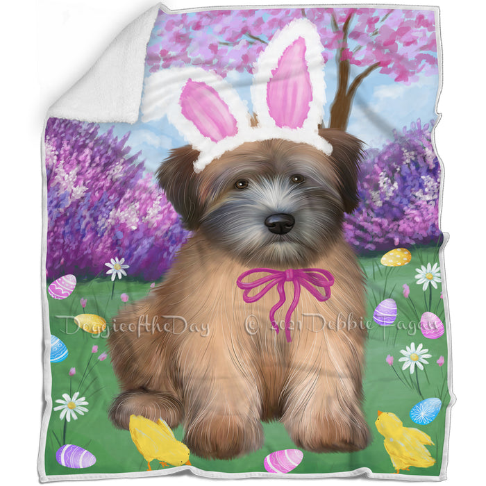 Easter Holiday Wheaten Terrier Dog Blanket BLNKT143256