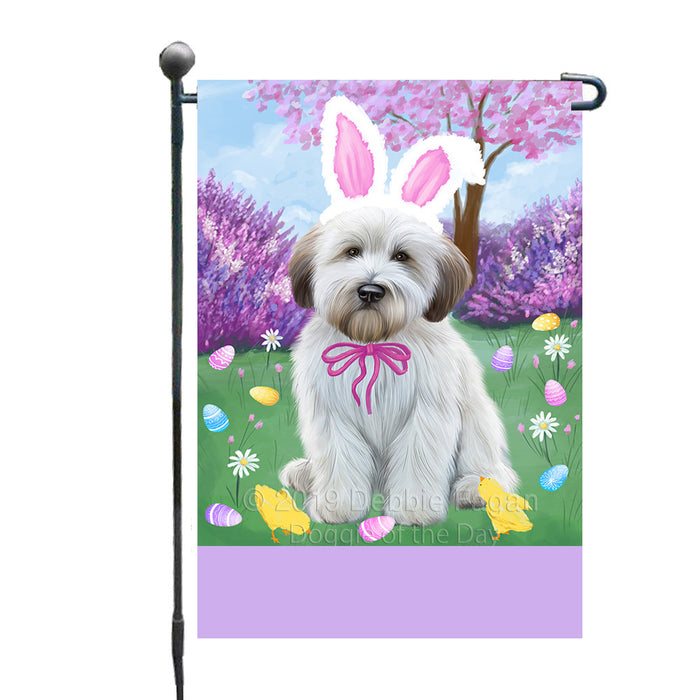 Personalized Easter Holiday Wheaten Terrier Dog Custom Garden Flags GFLG-DOTD-A59064