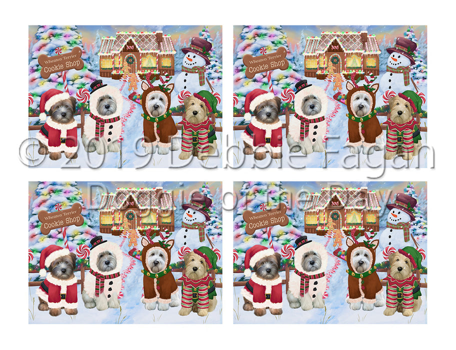 Holiday Gingerbread Cookie Wheaten Terrier Dogs Placemat