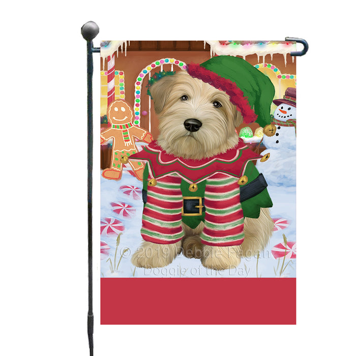 Personalized Gingerbread Candyfest Wheaten Terrier Dog Custom Garden Flag GFLG64226