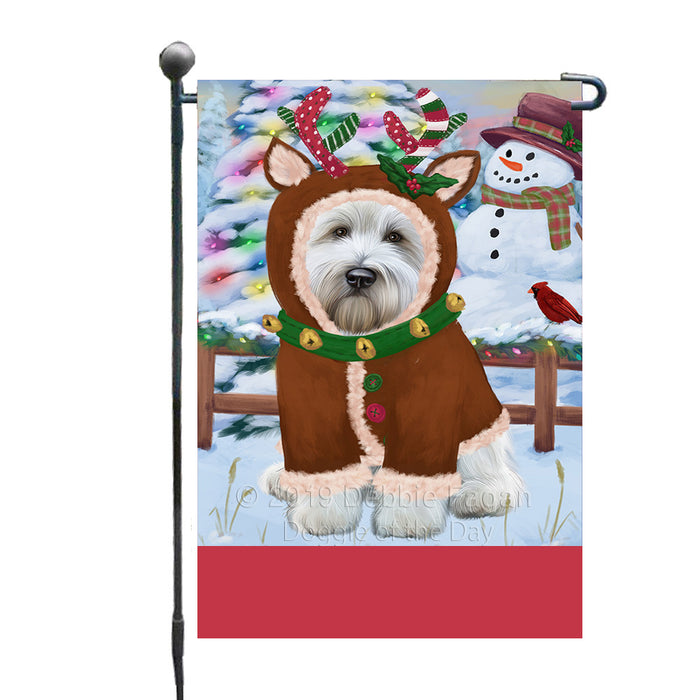 Personalized Gingerbread Candyfest Wheaten Terrier Dog Custom Garden Flag GFLG64227
