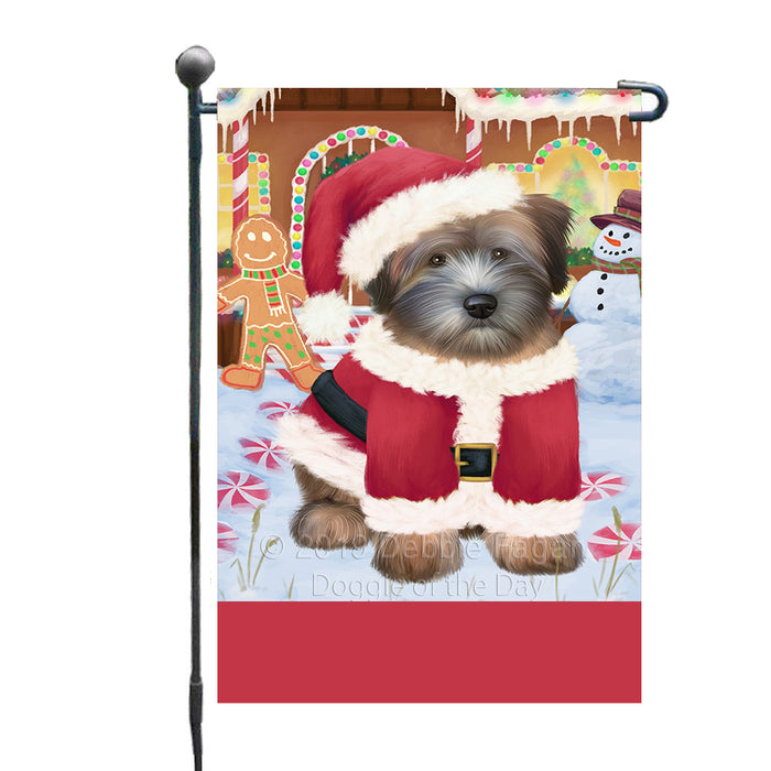 Personalized Gingerbread Candyfest Wheaten Terrier Dog Custom Garden Flag GFLG64228