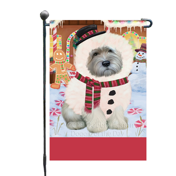 Personalized Gingerbread Candyfest Wheaten Terrier Dog Custom Garden Flag GFLG64229