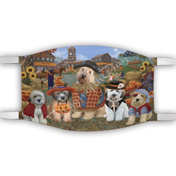 Halloween 'Round Town Wheaton Terrier Dogs Face Mask FM50005
