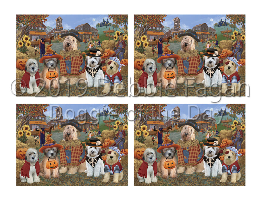 Halloween 'Round Town Wheaten Terrier Dogs Placemat