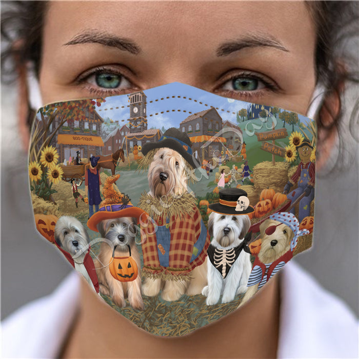 Halloween 'Round Town Wheaton Terrier Dogs Face Mask FM50005