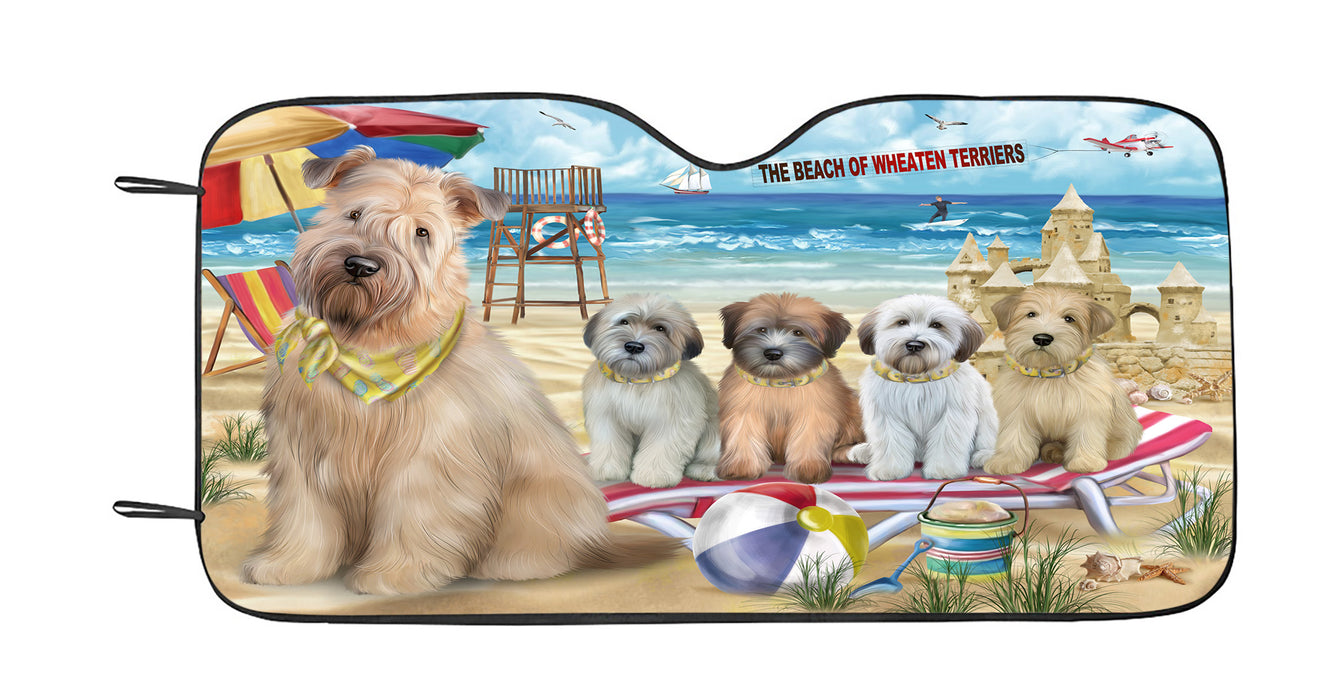 Pet Friendly Beach Wheaten Terrier Dogs Car Sun Shade