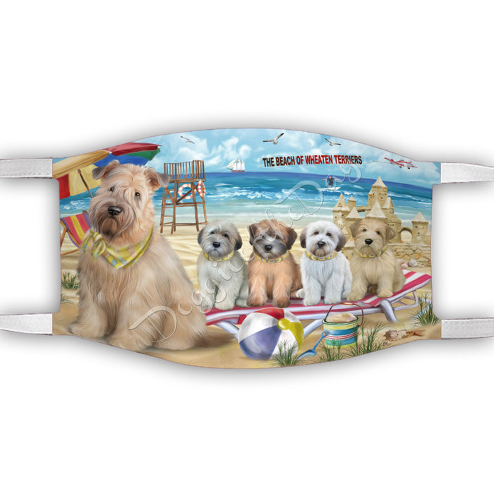 Pet Friendly Beach Wire Fox Terrier Dogs Face Mask FM49155