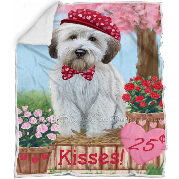 Rosie 25 Cent Kisses Wheaten Terrier Dog Blanket BLNKT125805