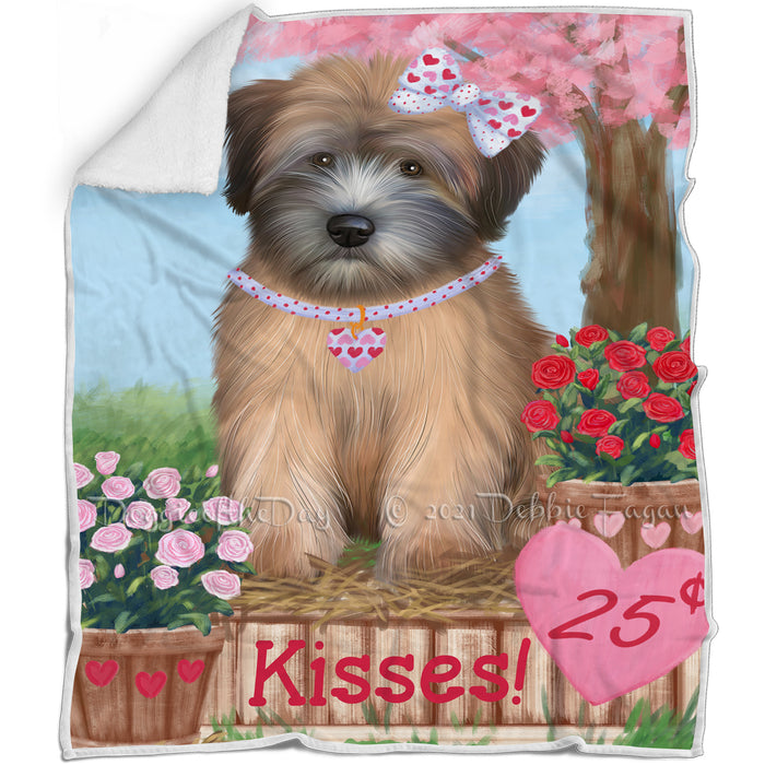 Rosie 25 Cent Kisses Wheaten Terrier Dog Blanket BLNKT125814