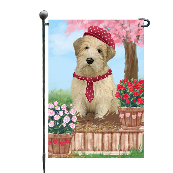 Personalized Rosie 25 Cent Kisses Wheaten Terrier Dog Custom Garden Flag GFLG64825