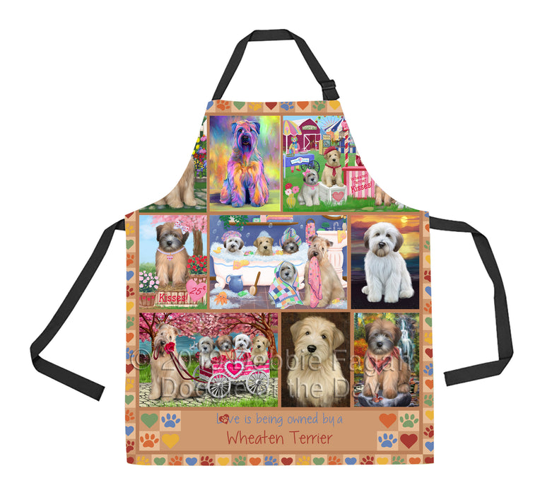 Love is Being Owned Wheaten Terrier Dog Beige Apron