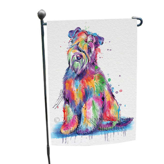 Watercolor Wheaten Terrier Dog Garden Flag GFLG65180