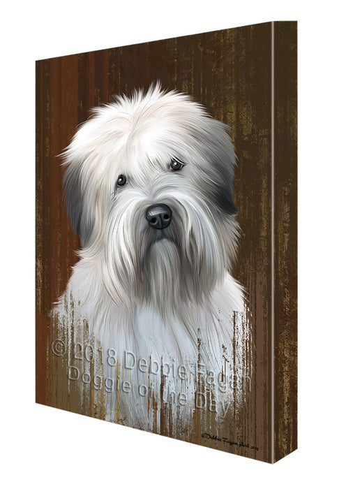 Rustic Wheaten Terrier Dog Canvas Print Wall Art Décor CVS71702