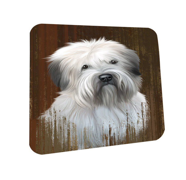 Rustic Wheaten Terrier Dog Coasters Set of 4 CST50556