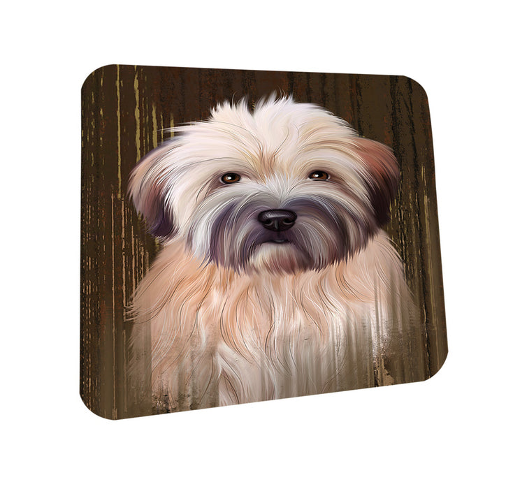 Rustic Wheaten Terrier Dog Coasters Set of 4 CST50557