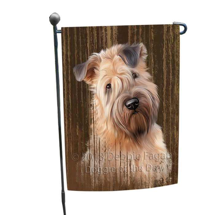 Rustic Wheaten Terrier Dog Garden Flag GFLG50493