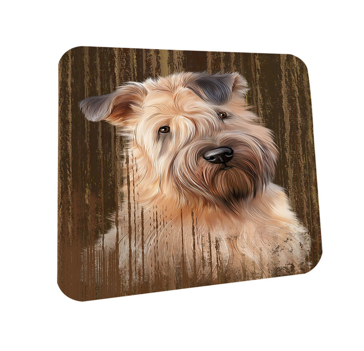 Rustic Wheaten Terrier Dog Coasters Set of 4 CST50559