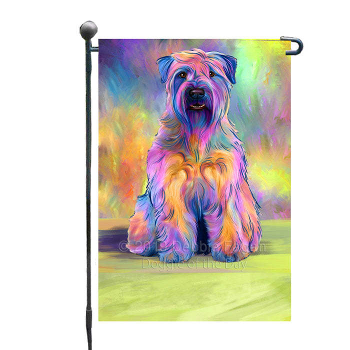 Personalized Paradise Wave Wheaten Terrier Dog Custom Garden Flags GFLG-DOTD-A60094