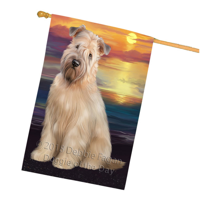Wheaten Terrier Dog House Flag FLG51926