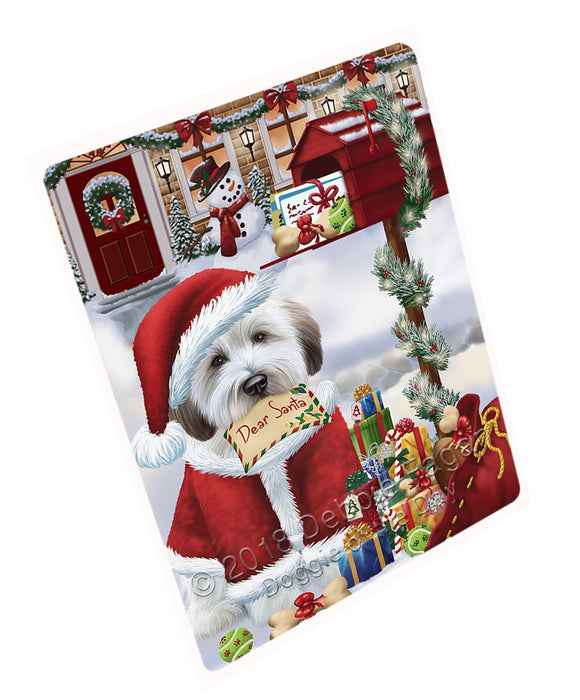 Wheaten Terrier Dog Dear Santa Letter Christmas Holiday Mailbox Large Refrigerator / Dishwasher Magnet RMAG82230