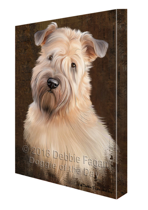 Rustic Wheaten Terrier Dog Canvas Print Wall Art Décor CVS108350