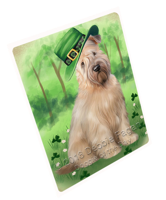 St. Patricks Day Irish Portrait Wheaten Terrier Dog Refrigerator / Dishwasher Magnet RMAG104742