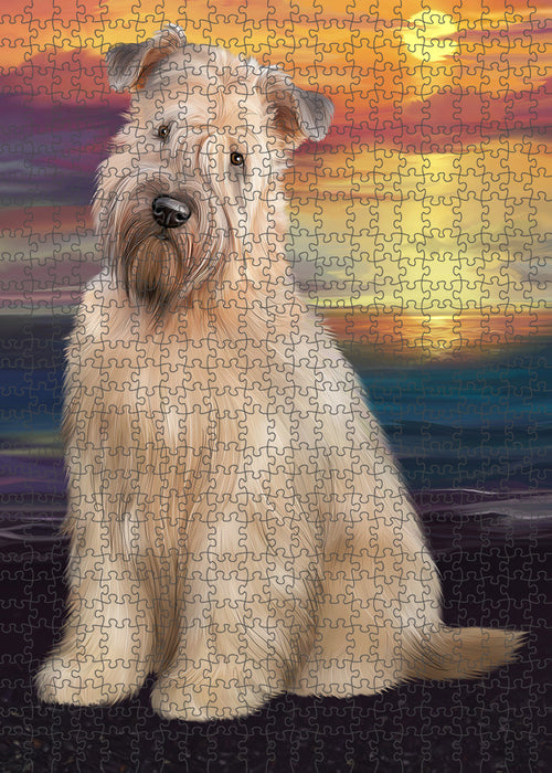 Wheaten Terrier Dog Puzzle with Photo Tin PUZL59466
