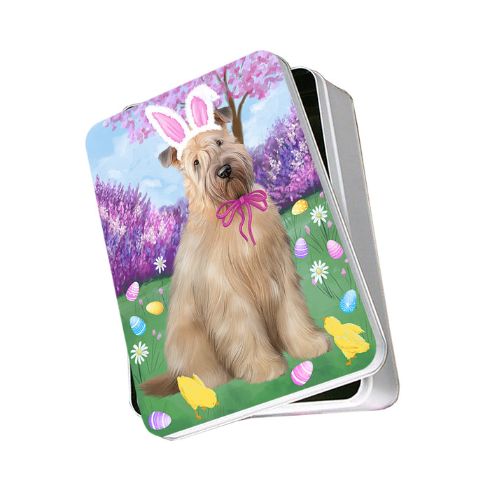 Easter Holiday Wheaten Terrier Dog Photo Storage Tin PITN56894